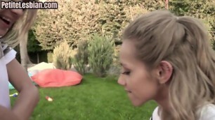 Les Petite Teen 3some Asstoyed Outdoor By Her Best Friends - Gina Gerson