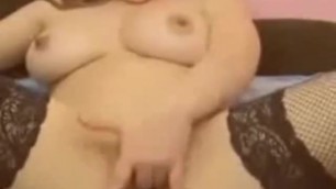 Busty Amateur Teen Fingering Her Pussy