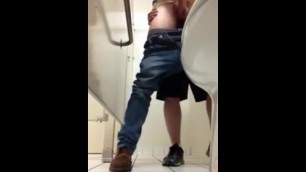 jerks cocks in public bathroom