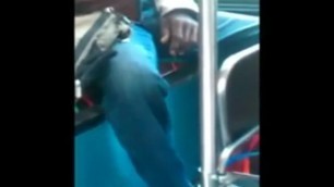 Blue Jean Bulge on Bus