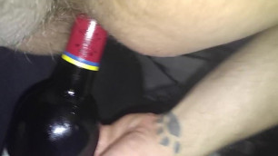 Fucking myself with a Wine Bottle