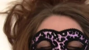 Masked Girl Gets Cum in Her Pussy
