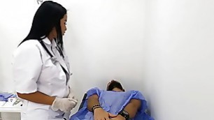 Camila Costa helps his patient to get a boner