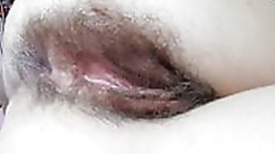 milf hairy pussy gape and finger in asshole