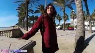 Public Beach Babe Picked Up For Blowjob - Julia Roca